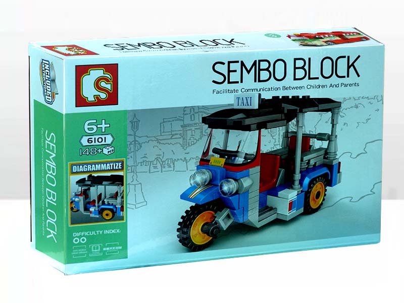 Sembo Block รถตุ๊กตุ๊ก